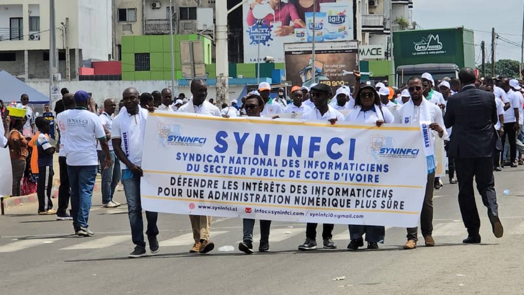 Rassemblement des membres du SYNINFCI
