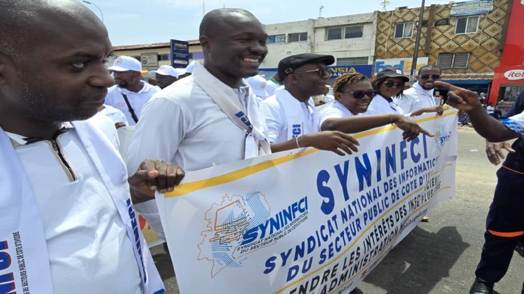 Rassemblement des membres du SYNINFCI